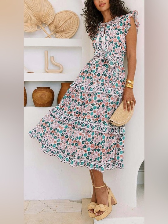 Cleobella Dresses & Skirts - CLEOBELLA Kareena Midi Wildflower Floral Dress | L